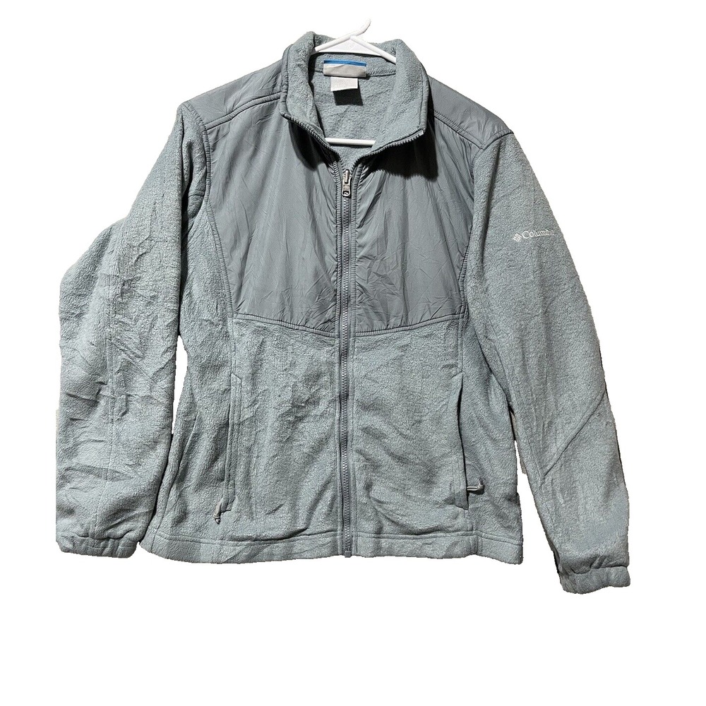 Columbia Fleece Jacket Woman's‎ Medium Sage Green Full Zip Cozycore Cabincore